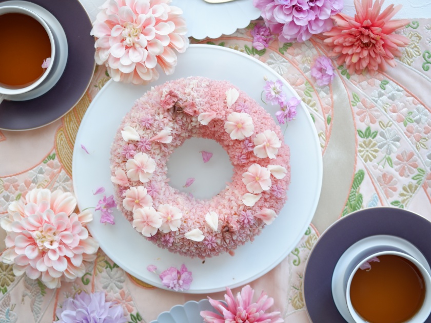 桜のリースケーキ画像